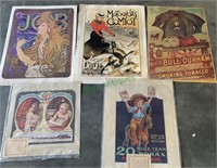 5 reproduction classic advertising posters - Art