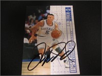 Jason Kidd Signed Mavs Sports Card W/Coa