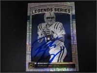 Peyton Manning Signed Colts Sports Card W/Coa