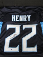 TITANS DERRICK HENRY SIGNED JERSEY COA