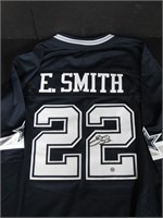 EMMITT SMITH SIGNED COWBOYS JERSEY COA