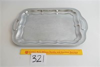 Handled Tray Stamped on Back Irvin ware