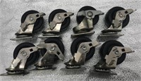 8 - 2”x1” Stainless Steel Locking Swivel Caster
