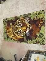 Bengal tiger rug. Shillcraft 1979.