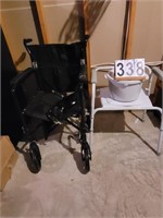 Portable Toilet & Foldable Wheel Chair