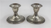 Sterling Weighted Reinforced Candle Holders