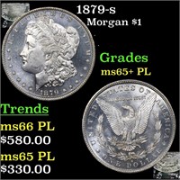 1879-s Morgan Dollar $1 Grades GEM+ PL