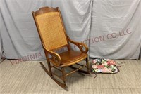 Vintage/ Antique Adult Cane Rocking Chair / Rocker