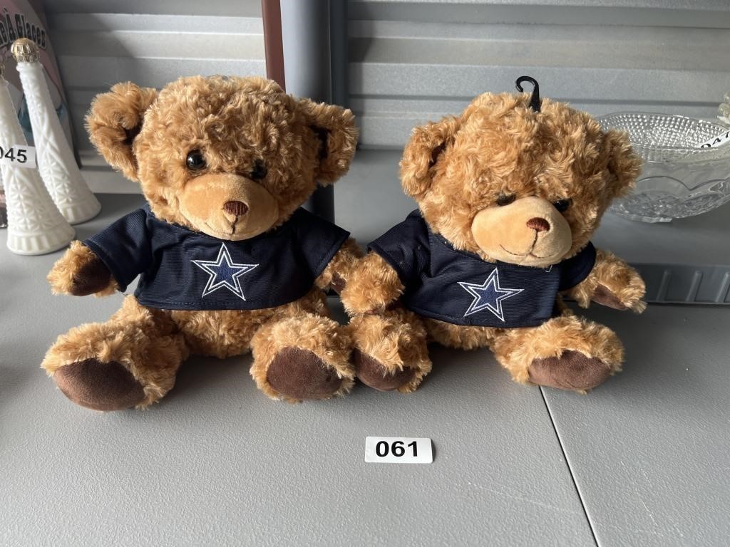 2 Dallas Cowboy Teddy Bears U231