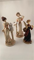 Victorian women figurines