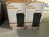 1 LOT ( 2 BOXES) PORTABLE ELECTRIC SPACE HEATER