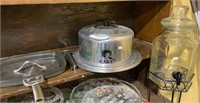 Vintage cookware - West Bend cake plate, aluminum,