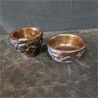 Small African Ebony Bowls