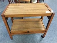 MID CENTURY CANTILEVERED TEA TROLLEY