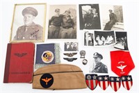 WWII USAAF CBI INSIGNIA & PHOTOGRAPH GROUPING