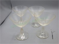 4 VTG crystal cocktail glasses MCM