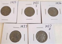 5 - Buffalo Head Nickels