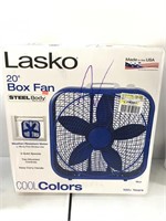 Blue Lasko 20 inch box fan

New condition