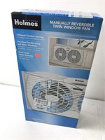 Holmes twin window air fan used working