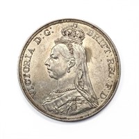 1887 GB 1oz Silver Queen Victoria Jubilee