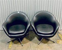 Pair Overman AB MCM Side Pod Chairs