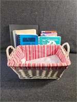 Basket with Cookbooks