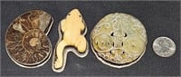 3 Designer Signed Sterling Artistic Pins Brooches