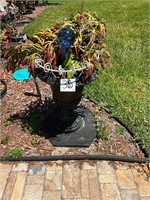 Small Outdoor Plant w/ Metal Urn