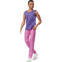 Ken Doll  Black Hair  Purple Top  Pink Pants