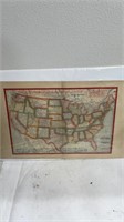 1918 Parcel Post Zones Map