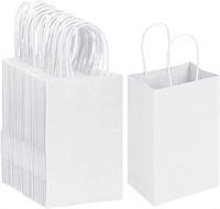 Medium White Kraft Paper Bags