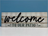 24" Welcome Sign