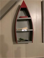 Wall mount boat display case 24” tall