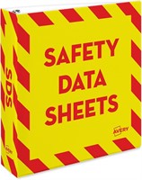 AVERY 2 SDS Binder, Yellow/Red