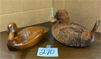2 William Willett Handcrafted Ducks, Belleville IL