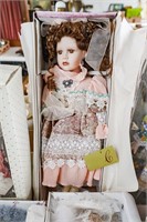 Crimson Collection Porcelain Doll in Box