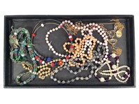 11 Vintage Costume Jewelry Necklaces