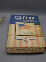 Bull-Dog Bunting 48 star US flag in original box
