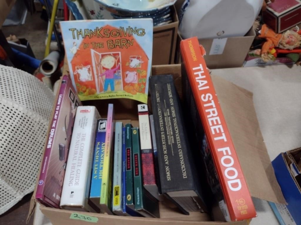 Box of Books to include Thai Street Food, James
