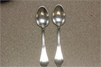 Pair or Set of 2 Sterling Spoons