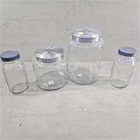 Kitchen Glass Canisters & Ball Wide Mouth Jars