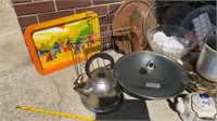 Kettle, Trays, Punch Bowl, Ice Chest, &