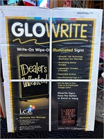 Glowrite Write-On Illuminated Sign