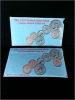 (2) 1994 Uncirculated Mint Sets (D & P)
