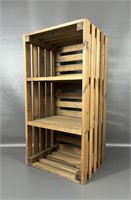 Wooden Crate Shelf
