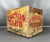 Cotton Club Wooden Crate