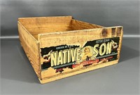 Native Son Fruit Wooden Crate