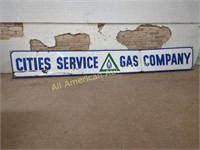 ANTIQUE PORCELAIN CITIES SERVICE GAS COMPANY SIGN