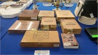 SEVEN VARIOUS CIGAR BOXES