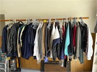 Large Assortment of Men's Jackets & Clothing